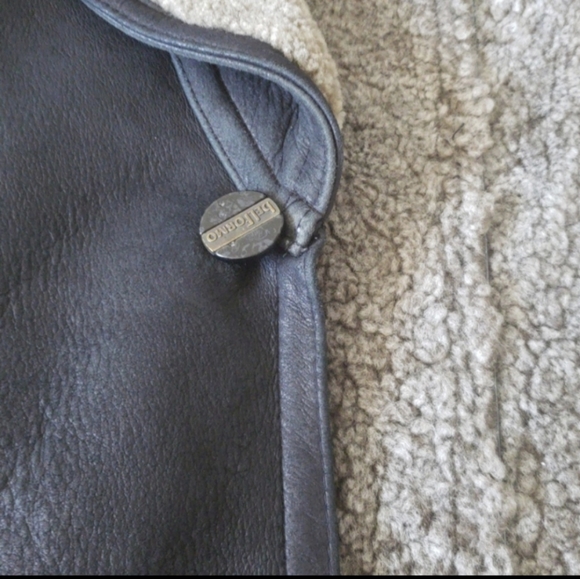 Black 100% leather authentic shearling - Picture 5 of 8